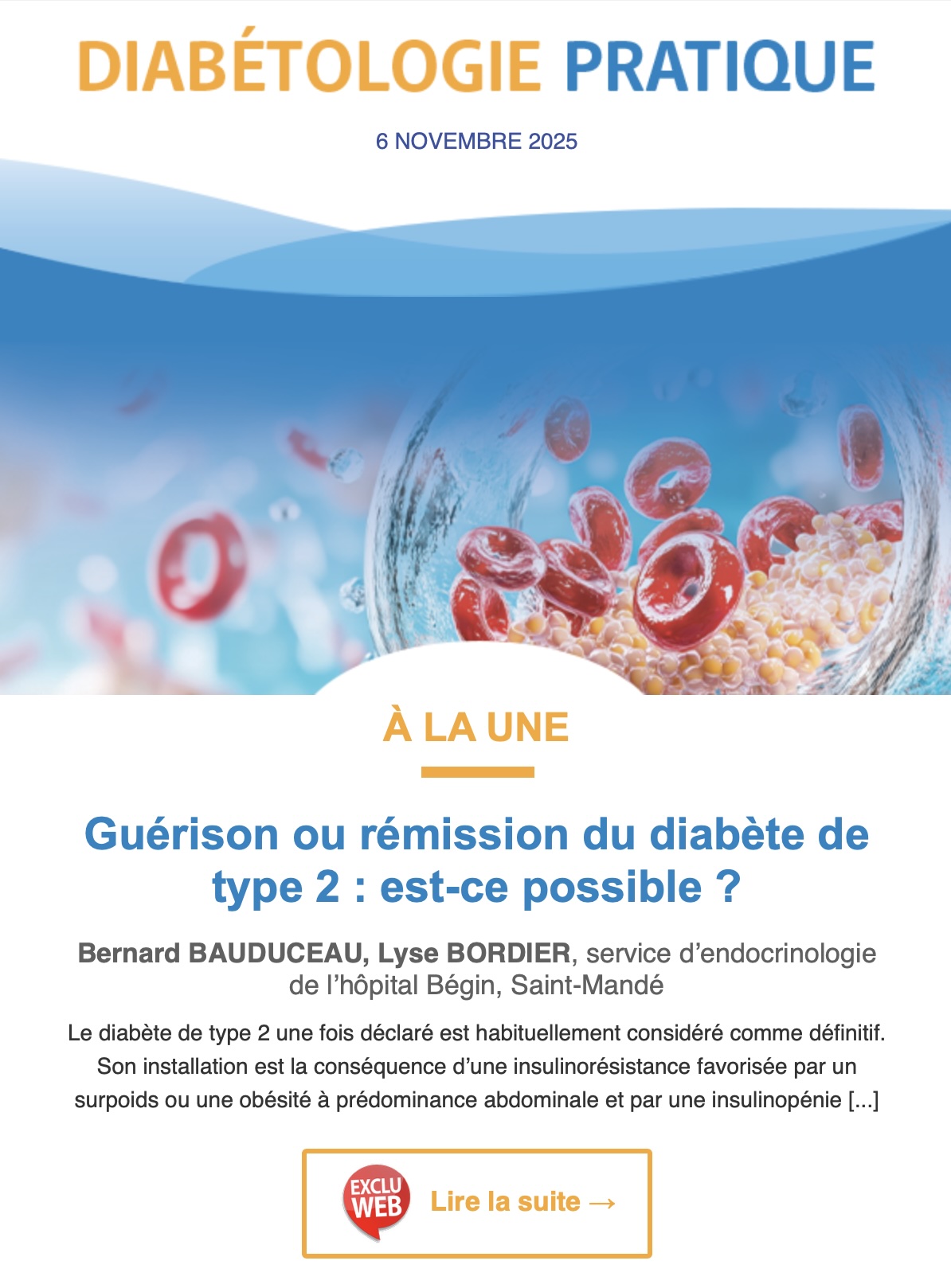 Guérison ou rémission du diabète de type 2 : est-ce possible ...